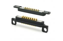 China 4p Magnetic Pogo Pin Through Holes Spring Loaded Connectors Waterproof Connections supplier
