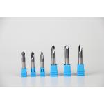 High Precision Solid Carbide Chamfer Drill Bit 6mm 90º 0.6 - 0.8 UM Grain Size High Hardness for sale