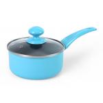 Multi Colored SGS Forged Aluminum 14cm Aluminum Milk Pan for sale