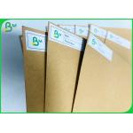 Uncoated 65*100CM Brown / White Sack Food Kraft Paper With  SGS Certified for sale