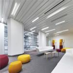 U Shaped Open Multi Panel Ceiling Plain Pattern 0.5mm Thickness