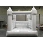 PVC Tarpaulin Inflatable 4 Meters White Wedding Bounce House With Air Blower for sale