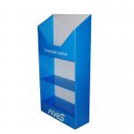 Customized Cardboard Floor Display Stands Folding 4 Shelves Retail Promotion Beverage for sale