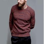 Adult Easy Crochet Pullover Sweater , Marl Texture Lightweight Pullover Sweater for sale