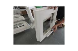 China Villa Home Manual UPVC Awning Window With Top Hung Design Crank supplier