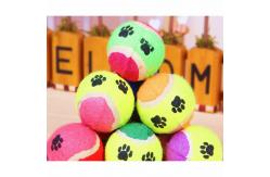 China 6CM natural rubber short pile plush light Dog tennis Chewing toy supplier