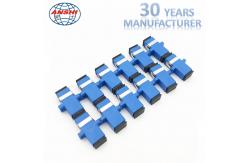 China SM SC / UPC Simplex Fttx Multimode Fiber Coupler With Translucent Dust Cap supplier