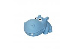 China Purple Unique Design Squeaky Latex Hippo Dog Toy For Chewing supplier