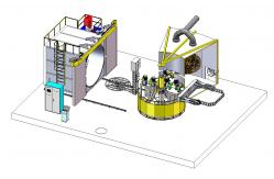 China Oven Carousel Rotational Molding Machine 3 Arms 4 Arm supplier