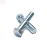 DIN931 Class 8.8 Blue Zinc Half Thread Hex Bolts Galvanized Finish for sale