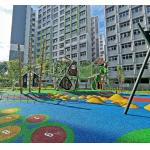 Safe and Sustainable Outdoor Spaces Colorful Recycled EPDM Rubber Granules for sale