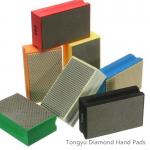 90mm Electroplating Diamond Hand Sanding Pads Polishing Stone for sale