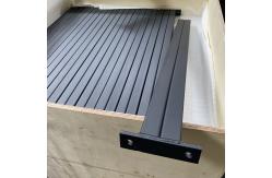 China Custom Design Black Plain 41x41 Side to Side Strut Channel with Bracket supplier