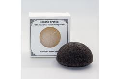 China Charcoal Exfoliating Konjac Sponge For Deep Pore Cleansing supplier