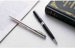 China Custom Logo Reusable Metal Ball Point Pen , Ultraportable Metal Clip Ball Pen supplier