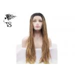 Blonde Box Braids Synthetic Braided Wigs with Dark Roots for African Americans for sale