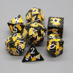 Python Texture Metal Dice Set  Multi Face Desktop Game#Dnd#Coc for sale