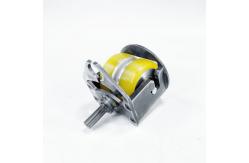 China CNC Casters Cast Iron Thrust Bearings With Polyurethane Rotating Wheels supplier
