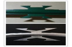 China No Clips Security Fence 45cm Razor Ribbon Wire For House supplier