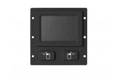 China IP67 Dynamic Waterproof Black Rubber Industrial Touchpad with 2 Buttons supplier