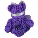 Purple Animated Plush Christmas Toys With Big Heart High Durability