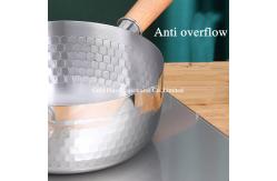 China Domestic Stainless Steel Kitchen Cookware With Long Wooden Handle supplier