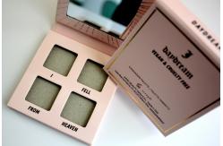 China 4 Pan 27mm Empty Blush Palette C2S Paper Greyboard Hot Foil Stamping supplier