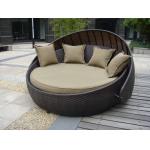 Indoor Office / Home Resin Wicker Daybed With Aluminium Frame for sale