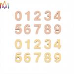 Multicolor Stainless Steel 3D Digital Numbers Pendant for sale