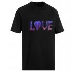 APP Control LED Message T Shirt With Progrmme Display 100% Cotton for sale