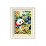 5d Depth Wild Eagle Poster 3D Lenticular Pictures With Black Plastic Frame / Lenticular Photo Printing for sale