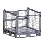 Heavy Duty 600kg Industrial Wire Mesh Containers Warehouse Storage Durable for sale