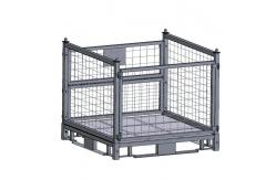 China Heavy Duty 600kg Industrial Wire Mesh Containers Warehouse Storage Durable supplier