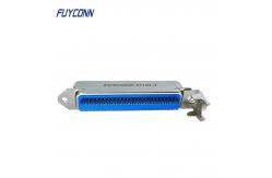 China Plastic Hood Solder Cup Centronics 50 Pin Connector With L Shape Cover supplier