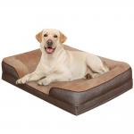 TPU 35in Gel Memory Foam Dog Bed 7 Inch Thick Orthopedic Dog Bed for sale
