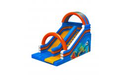China Children Fun Park Inflatable Slide With Arch For Rentals supplier