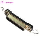 180 Degree Straight PCB Mounting 36 Pin Centronic Female Connector For Printer for sale