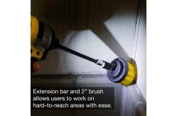 China 9 Piece Cleaning Detailing Power Scrub Brushes With Extended Reach Attachment supplier