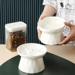 Cat Bowl Food Bowl Slow Food Plate High Foot Bowl Slow Food Bowl Water Bowl Protection Spine Cat Food Bowl Plate for sale