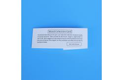 China DNA Sample Collection Card Test Curly Grid Circle Saliva Collection Card supplier