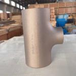 Copper Nickel Sanitary Reducing Tee C70600 CUNI9010 Seamless 1/2 SCH10 Target Tee for sale