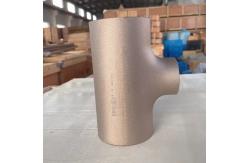 China Copper Nickel Sanitary Reducing Tee C70600 CUNI9010 Seamless 1/2 SCH10 Target Tee supplier
