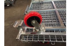China Logistics shipping Wire Mesh Container Recyclable Long Life Span supplier