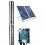 1 To 28 Cube H 4 Inch DC Deep Well Solar Powered BLDC Water Pump For Irrigation for sale