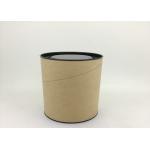 Anti - Rust Paper Tube Packaging With Metal Lid / Tea Tin Paper Cylinder Containers