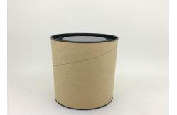 China Anti - Rust Paper Tube Packaging With Metal Lid / Tea Tin Paper Cylinder Containers supplier