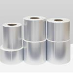 100mm 70mm Sticky Label Roll 500pcs Matte Silver Polyester Sticker for sale