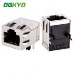 RJ45 communication socket with light, 8P8C 100Mbps communication computer connector KRJ-SH105WDENL for sale
