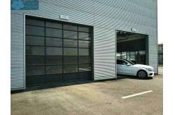 China Transparent PC Glass Sectional Overhead Door For Garage supplier