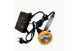 China Advanced LED Miners Cap Lamp With Rechargeable Battery And Blue Backlight supplier